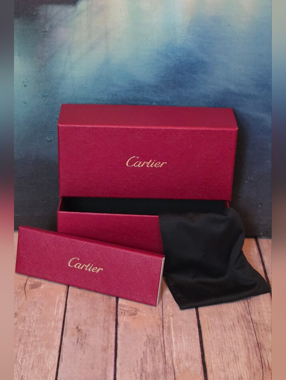 Cartier Red Presentation Box/ Accessory Case NIB